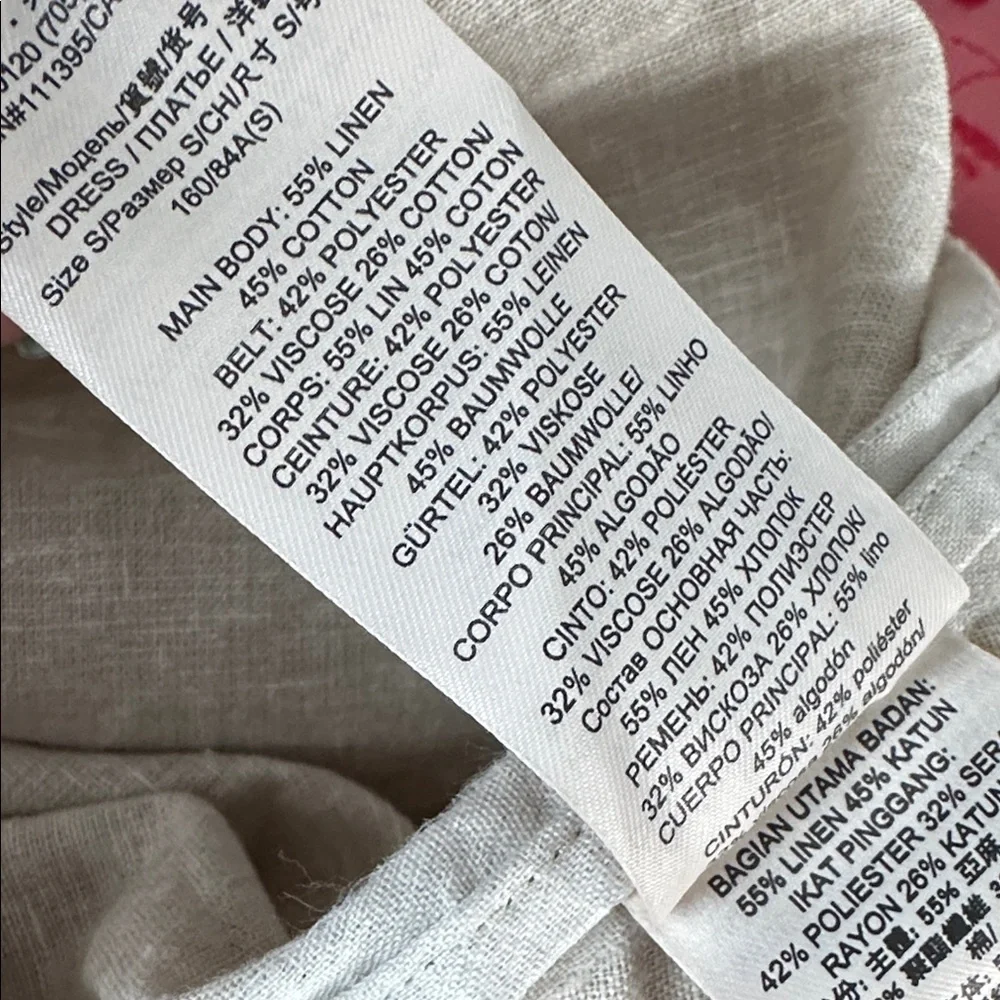 🍦NWOT🍦Tory Burch Beige and Cream Linen Blend Blouse - Picture 10 of 10